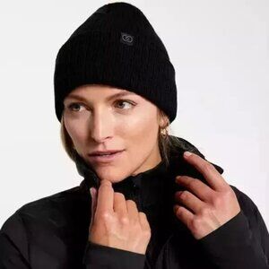 Calia Ladies Ribbed Beanie Pure Black MSRP $25